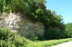 Chalk Cliffs near the Republican River, 1 mile south of Red Cloud